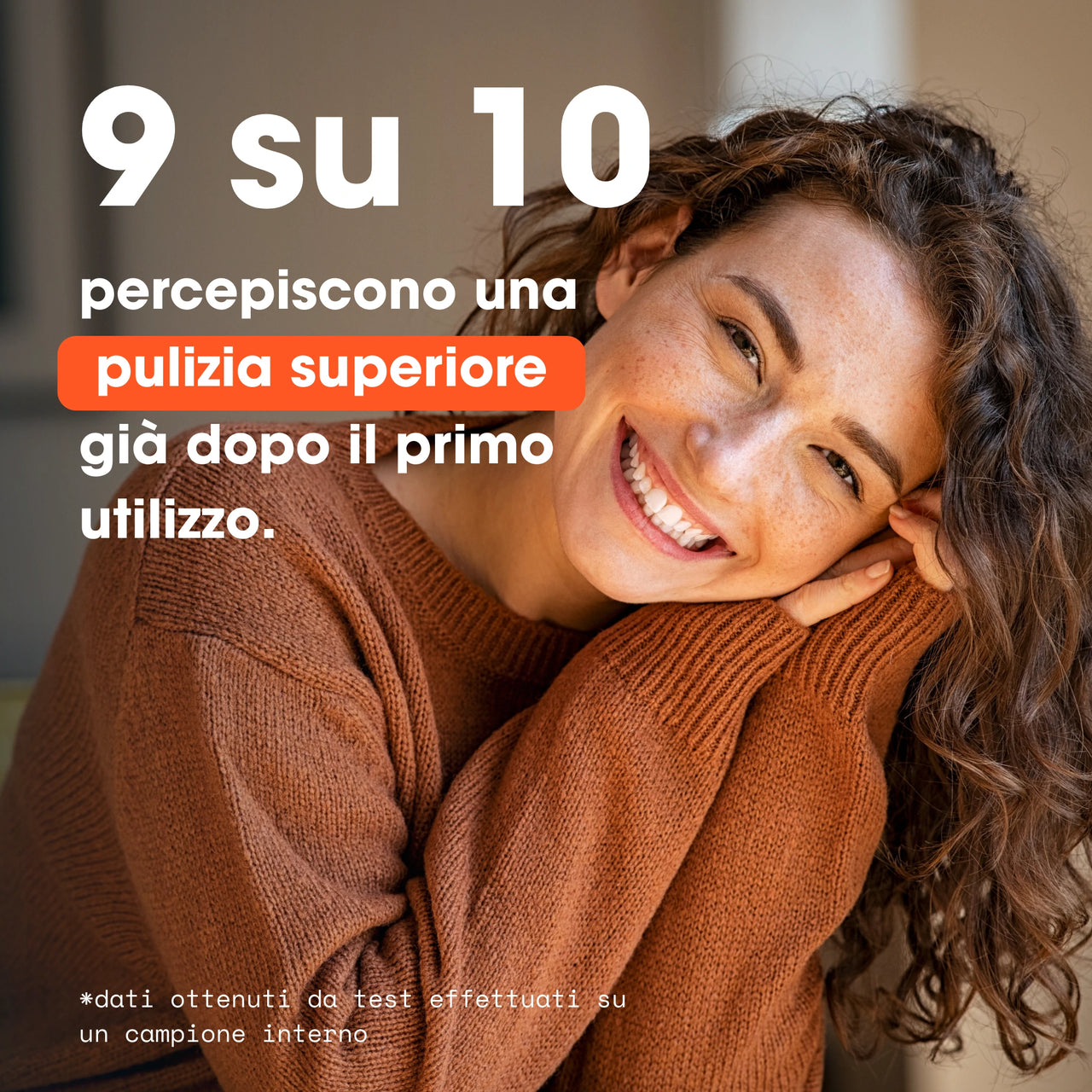 Spazzolino elettrico Cleanos, 9 su 10 percepiscono una pulizia superiore già dal primo utilizzo, ideale per igiene dentale profonda.